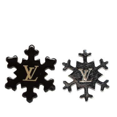 Silver Louis Vuitton Snowflake Brooch - Designer Revival