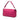 Pink Fendi Leather Selleria Baguette Satchel
