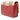 Red Burberry House Check Trimmed Leather Flap Crossbody