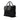 Black Prada Saffiano Trimmed Tessuto Satchel