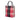 Red Burberry House Check Canvas Tote