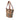 Beige Burberry Haymarket Check Canvas Tote