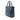 Blue Prada Vitello Shine Front Pocket Convertible Tote Satchel