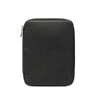 Black Louis Vuitton Taiga Document Case Clutch Bag - Designer Revival