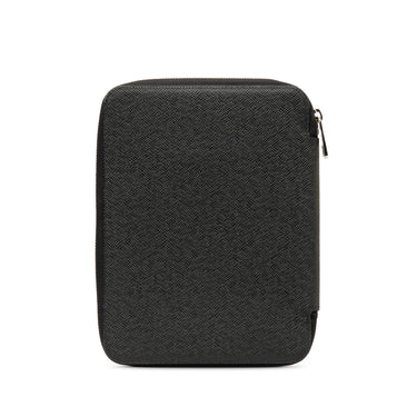 Black Louis Vuitton Taiga Document Case Clutch Bag