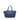 Blue Prada Vitello Daino Double Handle Satchel - Designer Revival