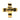 Gold Chanel Gold Plated CC Ribbon Cross Brooch