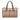 Tan Burberry Haymarket Check Canvas Boston Bag