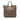 Gray Prada Soft Calf Open Convertible Tote Satchel