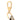 Beige Gucci GG Supreme and Calfskin Interlocking G Bag Charm and Key Ring