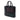 Black Burberry Grained Calfskin Colorblock Newburg Business Bag