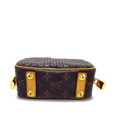 Brown Louis Vuitton Monogram Perforated Mini Trocadero Shoulder Bag - Designer Revival