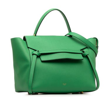 Green Celine Mini Belt Bag Satchel