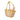 Yellow LOEWE Small Palm Leaf Basket Tote