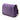 Purple Chanel CC Quilted Caviar Wallet on Chain Crossbody Bag