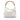 White Gucci Calfskin Bamboo Diana Satchel