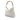 White Gucci Calfskin Bamboo Diana Satchel