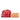 Red LOEWE Leather Anagram Crossbody - Designer Revival