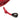 Red LOEWE Leather Anagram Crossbody - Designer Revival