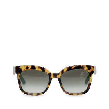 Brown Prada Square Tinted Sunglasses