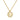 Gold Dior Gold Plated Logo Rhinestones Pendant Necklace