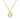 Gold Dior Gold Plated Logo Rhinestones Pendant Necklace