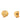 Gold Chanel CC Gold Plated Round Clip On Earrings