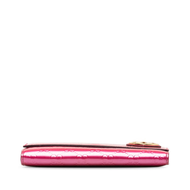 Pink Gucci Guccissima Lovely Heart Long Wallet - Designer Revival