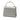 Silver Chanel Mini CC Metallic Lambskin Top Handle Clutch With Chain Satchel