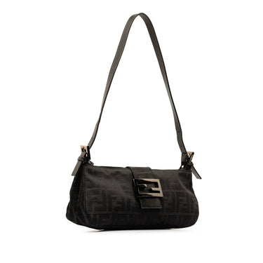 Black Fendi Zucca Shoulder Bag