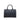 Black Burberry Tonal Check Canvas Boston Bag