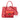 Red Prada Saffiano Lux Galleria Double Zip Front Pocket Satchel - Designer Revival