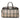 Beige Burberry House Check Canvas Boston Bag