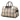 Beige Burberry House Check Canvas Boston Bag