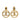 Gold Chanel Gold Plated CC Drop Clip-On Earrings - Designer Revival