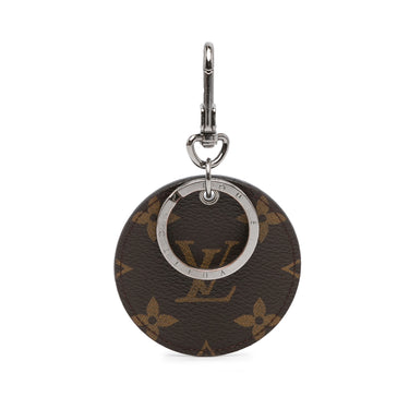 Brown Louis Vuitton Monogram Illustre Logos Bag Charm Key Chain - Designer Revival