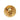 Gold Chanel CC Gold Plated Round Crest Clip On Earrings