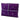 Purple Chanel CC Suede and Shearling Clutch