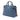Blue Burberry Medium Leather and House Check Banner Satchel