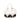 White LOEWE Calfskin and Suede Anagram Pocket Tote