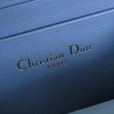 Blue Dior Oblique 30 Montaigne Phone Holder Satchel - Designer Revival