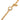Gold Chanel Gold Plated Quilted CC Pendant Necklace
