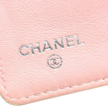 Pink Chanel CC Caviar Leather Long Wallet