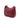 Red Prada Vitello Daino Zippered Messenger Hobo Crossbody Bag