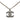 Silver Chanel Silver Plated CC Rhinestones Pendant Necklace