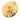 Gold Chanel CC Gold Plated Medallion Round Brooch