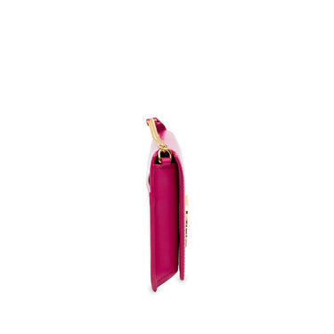Pink Saint Laurent Monogram Cassandre Phone Holder Crossbody Bag