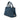 Blue Prada Small Denim Canapa Logo Tote Satchel