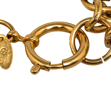 Gold Chanel 31 Rue Cambon Medallion Bracelet - Designer Revival