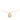 Gold Dior Gold Plated Resin Logo Oval Pendant Necklace